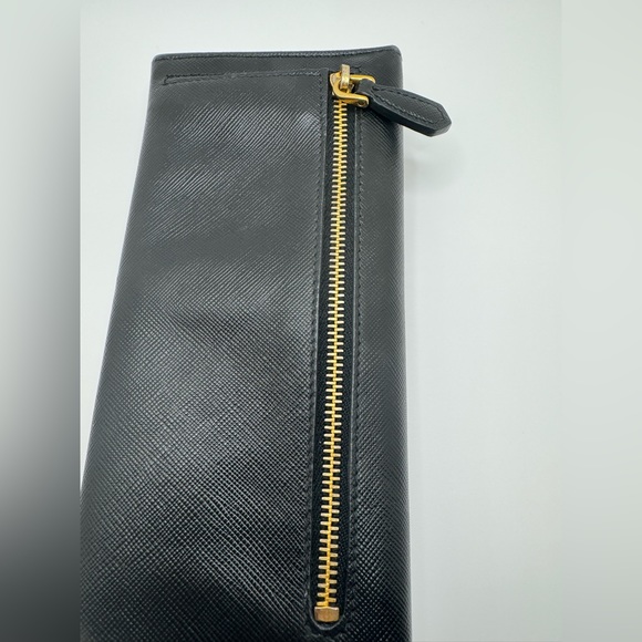 Rare Prada Continental Wallet w. Pink and White Stripes - Limited Edition - Picture 13 of 14